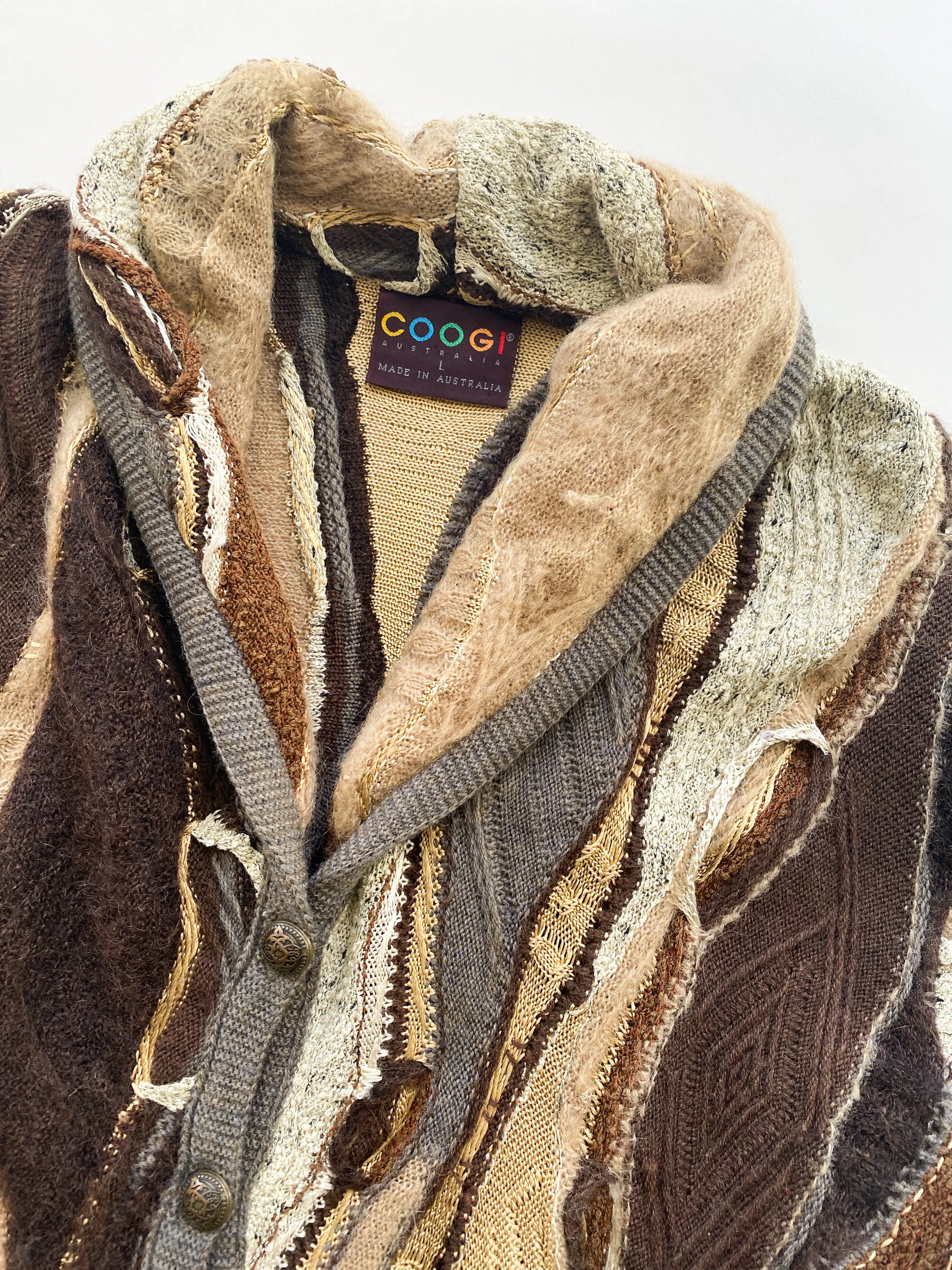 1980s Coogi Cashmere and Wool Cardigan — Wayward Collection